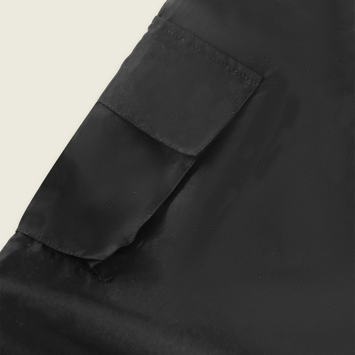 Girls Black Solid Straight Fit Cargo Trousers Cargo Pants