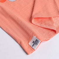 Boys Orange Typographic Applique Short Sleeve T-Shirt With Elasticated Shorts Sets 2 pc. Sets