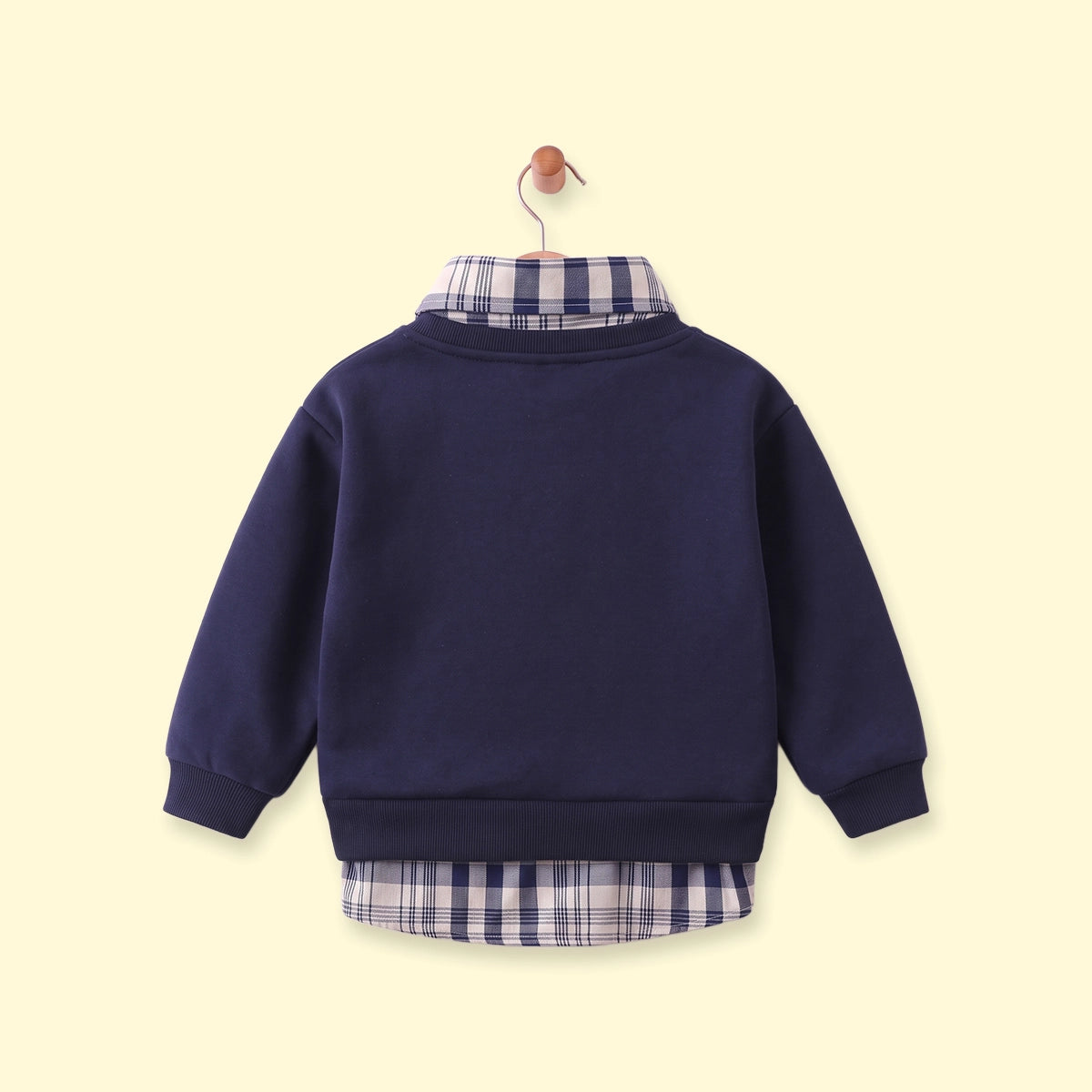 Boys Navy Blue Embroidered Long Sleeve Sweater Sweaters & Cardigans