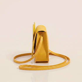 Girls Yellow Bunny Motif Non Detachable Sling Bag Sling Bags