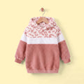 Girls Pink Leopard Print Fleece Hooded Sweatshirt Sweatshirts & Hoodies Pink 2-3 Y