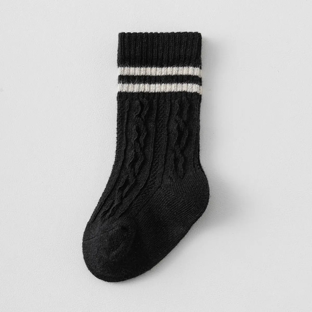 Pack of 6 Boys Multicolour Cable Knit Calf Length Socks Socks