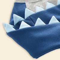 Boys Blue Dinosaur Colorblocked Sweatshirt Sweatshirts & Hoodies