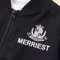 Boys Black Bomber Jackets Coats & Jackets