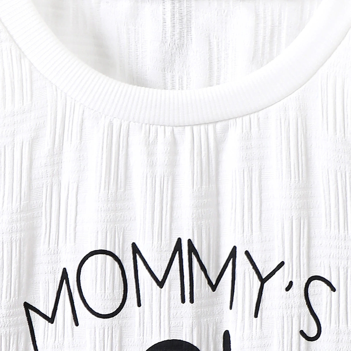 Boys White Typographic Print Shorts Sleeves T-Shirt With Shorts Set Sets