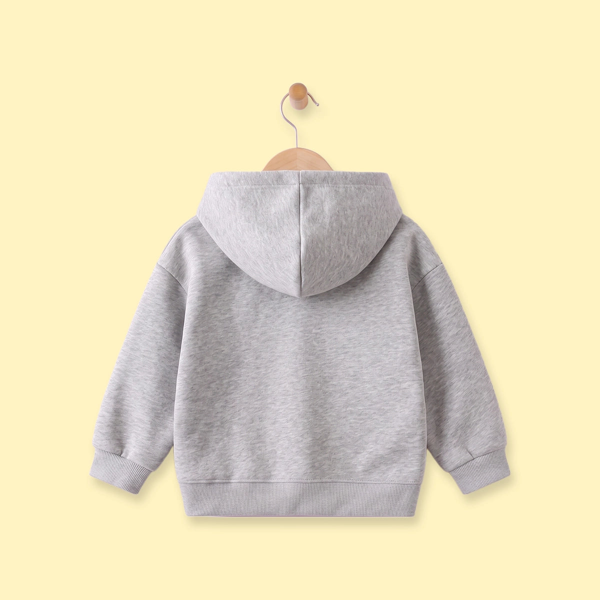 Boys Grey Embroidered Long Sleeve Hooded Jacket Coats & Jackets