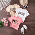 Girls Multicolour Typography Print Short Sleeve T-Shirts Pack Of 3 Tshirts Multicolor 3-4 Y