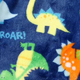 Boys Dark Blue Dinosaur Print Fleece Sweatshirt With Pants Sets 2 pc. Sets