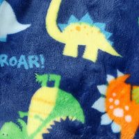 Boys Dark Blue Dinosaur Print Fleece Sweatshirt With Pants Sets 2 pc. Sets