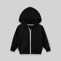 Boys Green Long Sleeves Solid Hooded Sweatshirt Sweatshirts & Hoodies Black 1-2 Y 