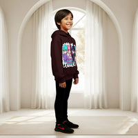 Boys Maroon K-POP Fever Graphics Hoodies Sweatshirts & Hoodies
