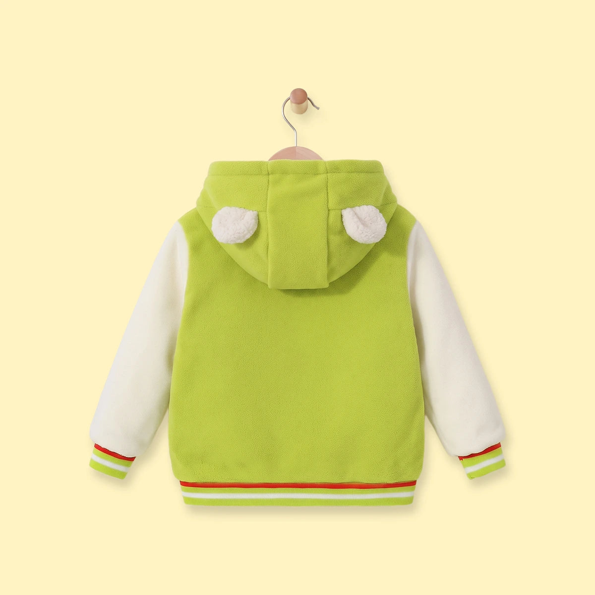Boys Green Colourblocked Hooded Bomber Jacket Coats & Jackets