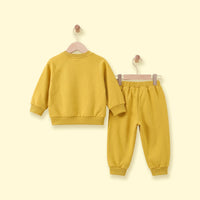 Girls Yellow Duck Applique Sweatshirt & Joggers Sets Sets