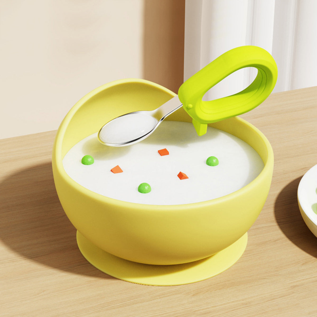 Baby Yellow Ramen Noodle Shaped Silicone Bowl Trending Accessories