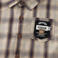Boys Khaki Checked Shirt With Graphic T-Shirt & Denim Shorts Set Sets