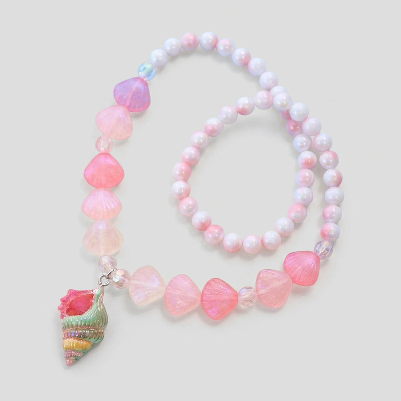 Pack Of 5 Girls Multicolour Jellyfish and Seashell Beads Necklace Sets Necklace and Chains