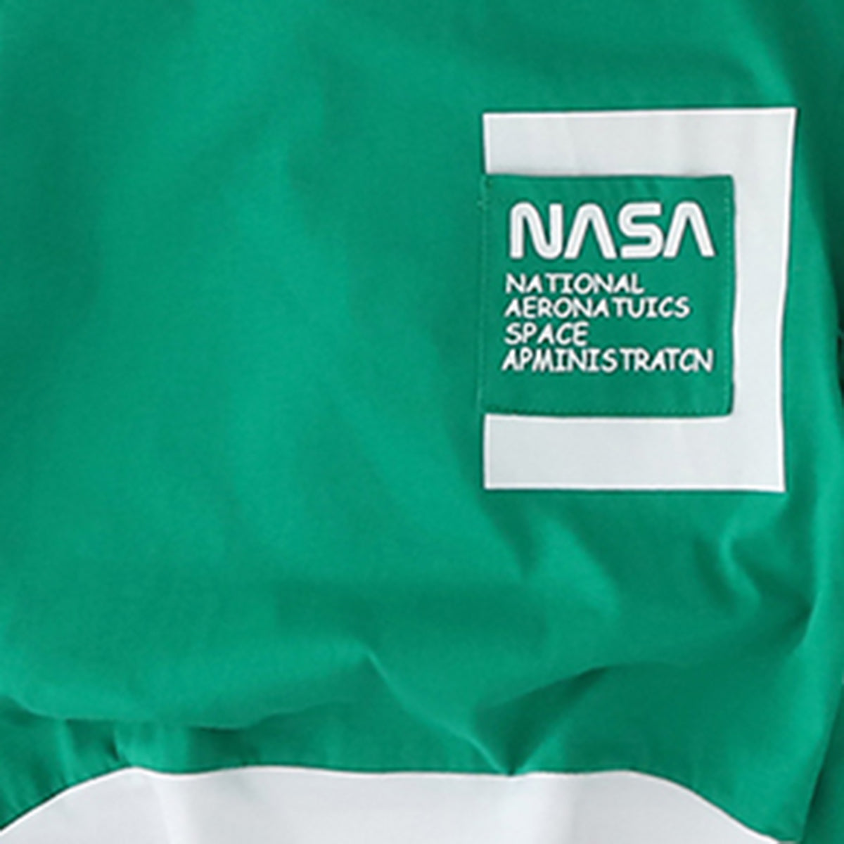 Boys Green Typographic Nasa Printed T-Shirt With Shorts Set 2 pc. Sets