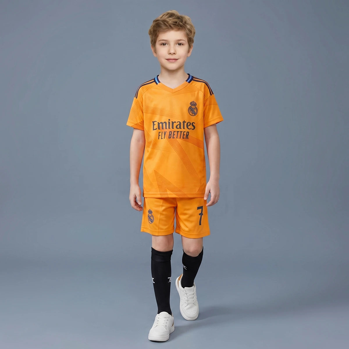 Boys Orange Short Sleeve Typography Print T-Shirt With Shorts Sets 2 pc. Sets Orange 2-3 Y