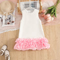 Girls Pink Ruffle A-line Party Dress Party Dresses Pink 2-3 Y