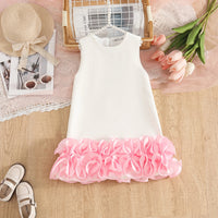 Girls Pink Ruffle A-line Party Dress Party Dresses Pink 2-3 Y