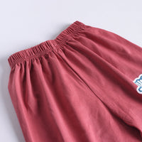 Boys Red Cartoon Applique Stripes T-Shirt With Elasticated Shorts Sets 2 pc. Sets