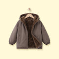 Boys Grey Long Sleeve Hooded Zip-up Jacket Coats & Jackets Grey 2-3 Y