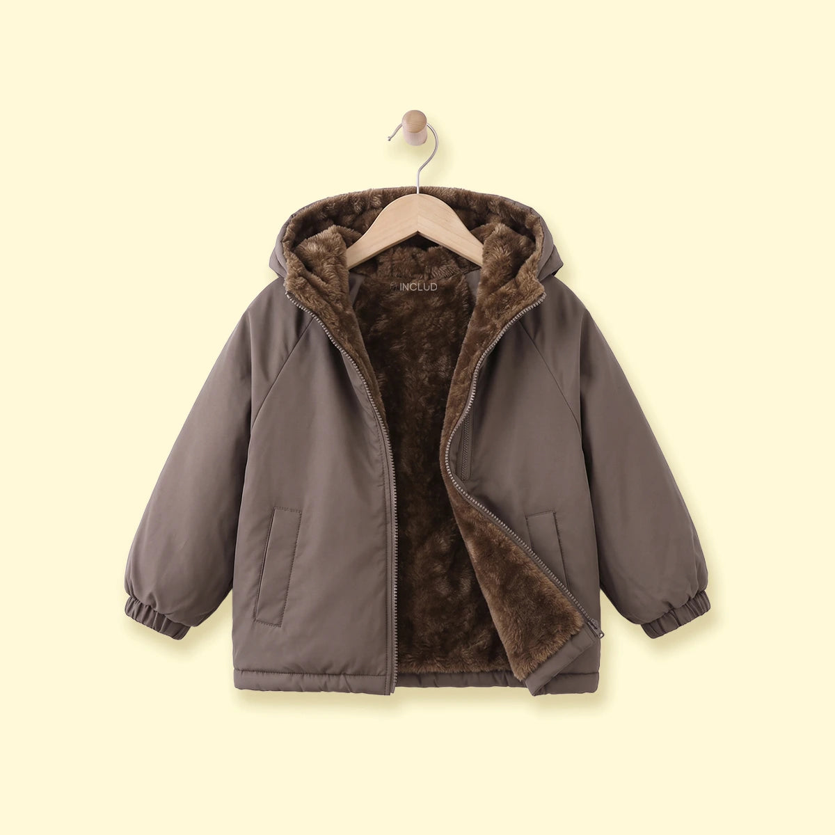 Boys Grey Long Sleeve Hooded Zip-up Jacket Coats & Jackets Grey 2-3 Y