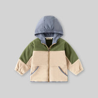 Boys Colorblocked Hooded Zip-up Jacket Coats & Jackets
