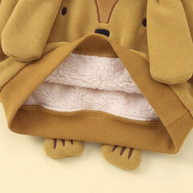 Boys Yellow Ear Applique Regular Sweatshirt With Pants Sets 2 pc. Sets