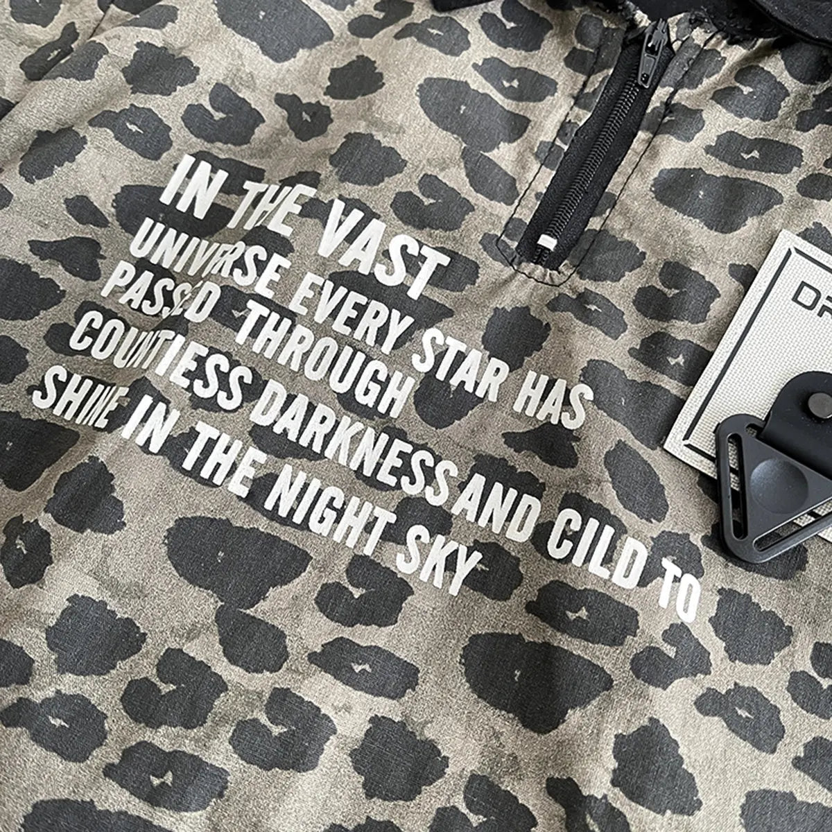 Boys Dark Brown Leopard Print Polo T-Shirt & Shorts Co-ord Sets Sets