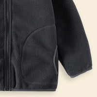 Boys Dark Grey Fleece Zip-up Jacket Coats & Jackets