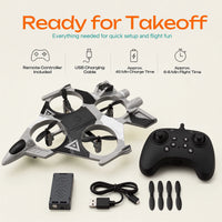 Remote Control Star Fighter Plane with Bright LED Lights Wireless Controller Stable Flying RC Toy for Kids Trending Accessories