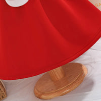Girls Red Floral Applique Fit & Flare Party Dresses Party Dresses