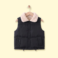 Boys Black Sleeveless Puffer Jacket Coats & Jackets Black 1-2 Y