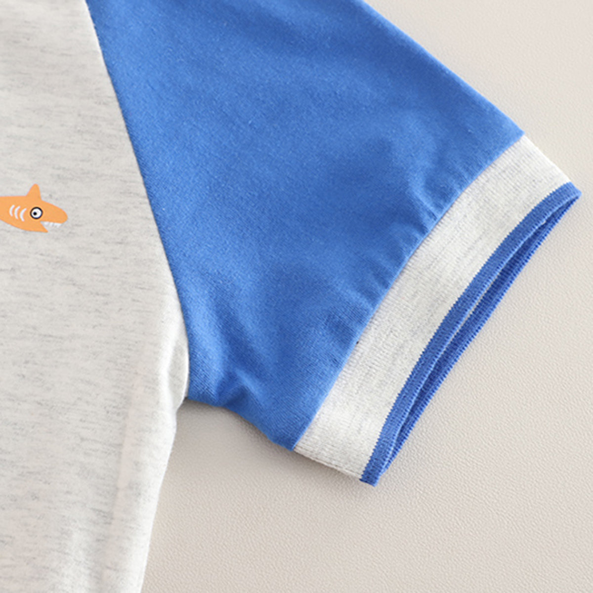 Boys Blue Submarine Printed Raglan Sleeves T-Shirt With Shorts Set 2 pc. Sets