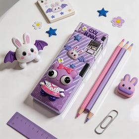 Bunny Hard Pencil Case for School Kids Trending Accessories