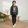 Girls Green unicorn Magic Graphics Round Neck Sweatshirt Sweatshirts & Hoodies Green 6-7 Y