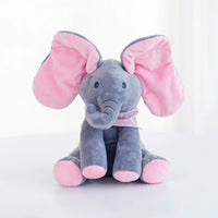 Baby Pink Peek-a-Boo Musical Elephant Plush Toy Trending Accessories Pink Onesize
