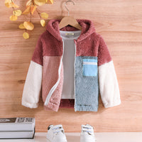 Boys Multicolored Polar Fleece Hooded Jacket Coats & Jackets Multicolor 3-4 Y