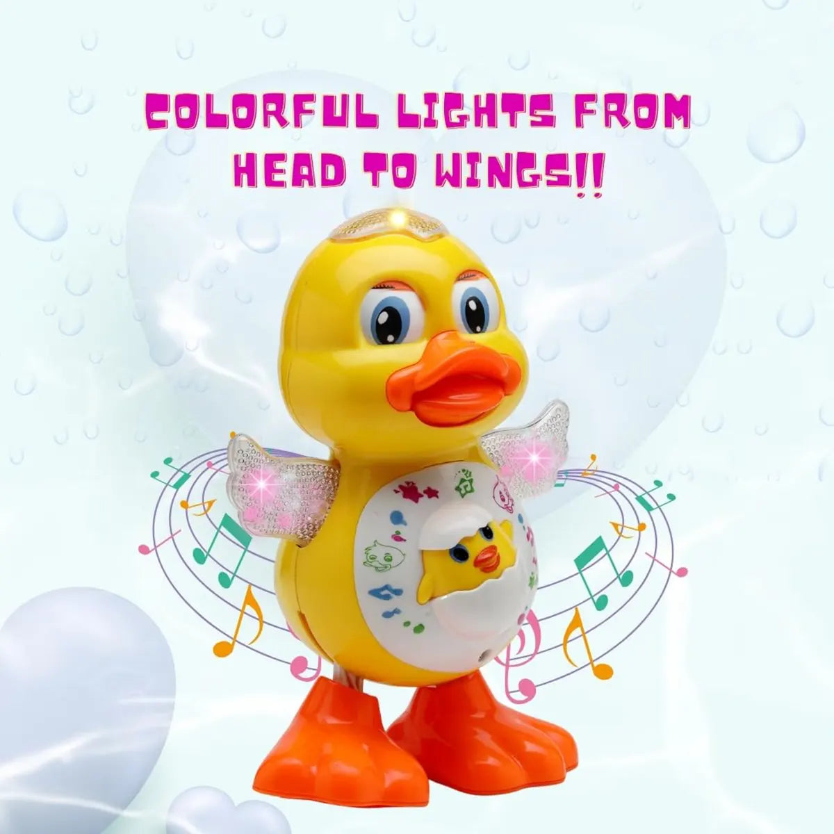 Kids Yellow Musical Dancing Duck Toy with Lights Trending Accessories