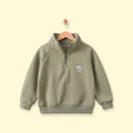 Boys Sage Green Embroidered Long Sleeve Sweatshirt Sweatshirts & Hoodies Green 1-2 Y
