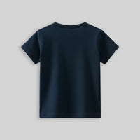 Boys Navy Blue Dinosaur Printed T-Shirt Tshirts
