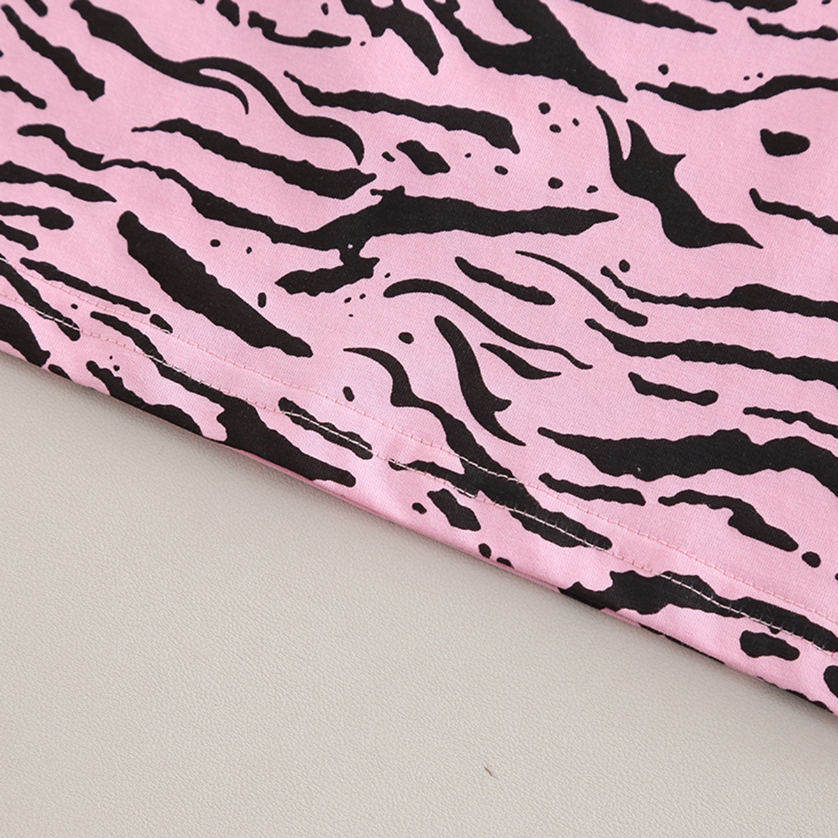 Boys Pink Abstract Printed Short Sleeves T-Shirt With Shorts Set 2 pc. Sets