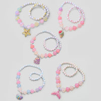 Pack Of 5 Girls Multicolour Jellyfish and Seashell Beads Necklace Sets Necklace and Chains Multicolor Onesize
