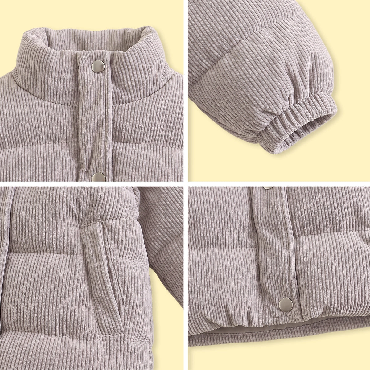 Boys Grey Textured Long Sleeve Jacket Coats & Jackets