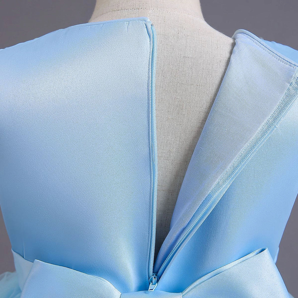 Girls Sky Blue Sequin Embellished Tutu Party Wear Dress Party Dresses