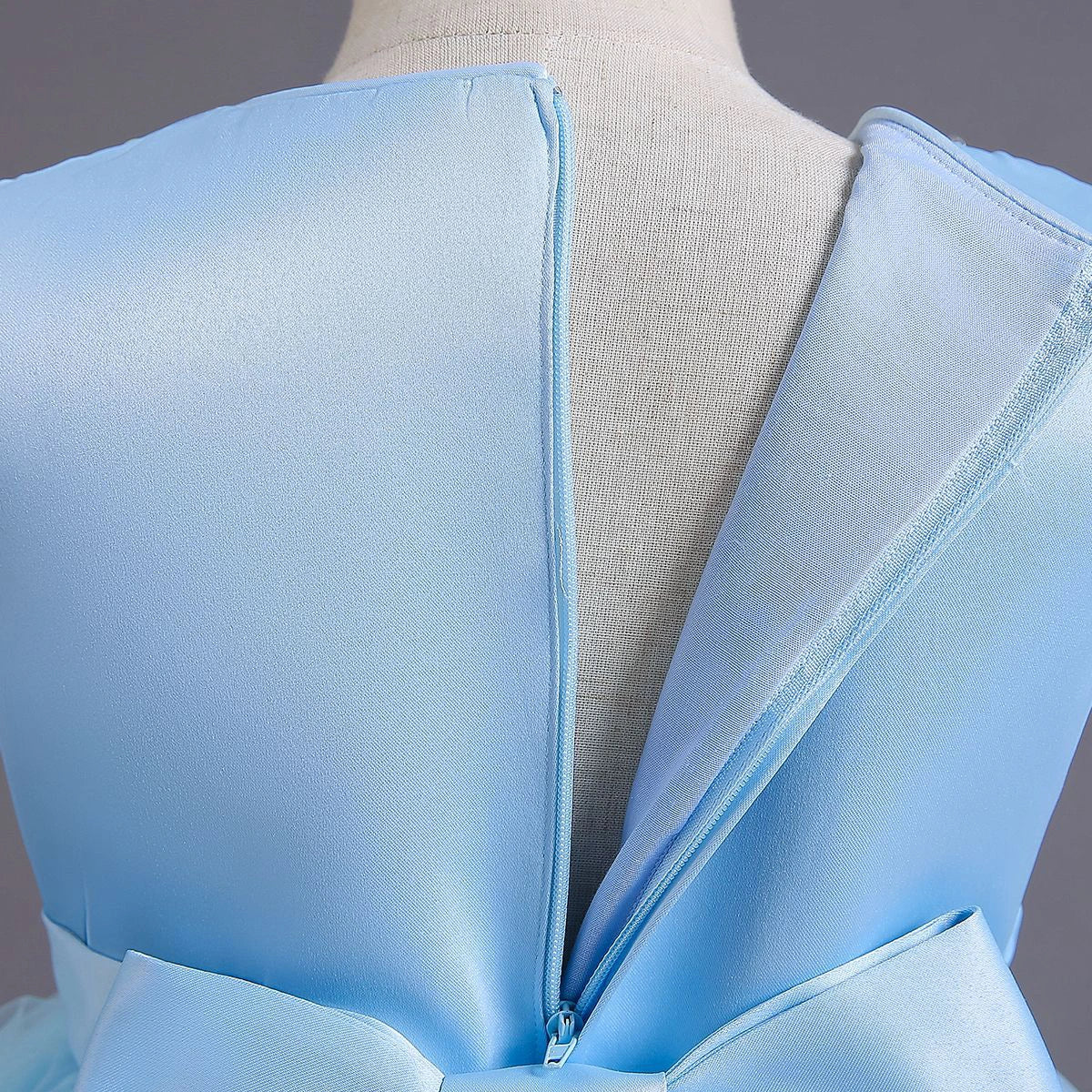 Girls Sky Blue Sequin Embellished Tutu Party Wear Dress Party Dresses