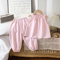 Girls Pink Bow Applique Sleeveless Top With Elasticated Pants Sets 2 pc. Sets Pink 1-2 Y