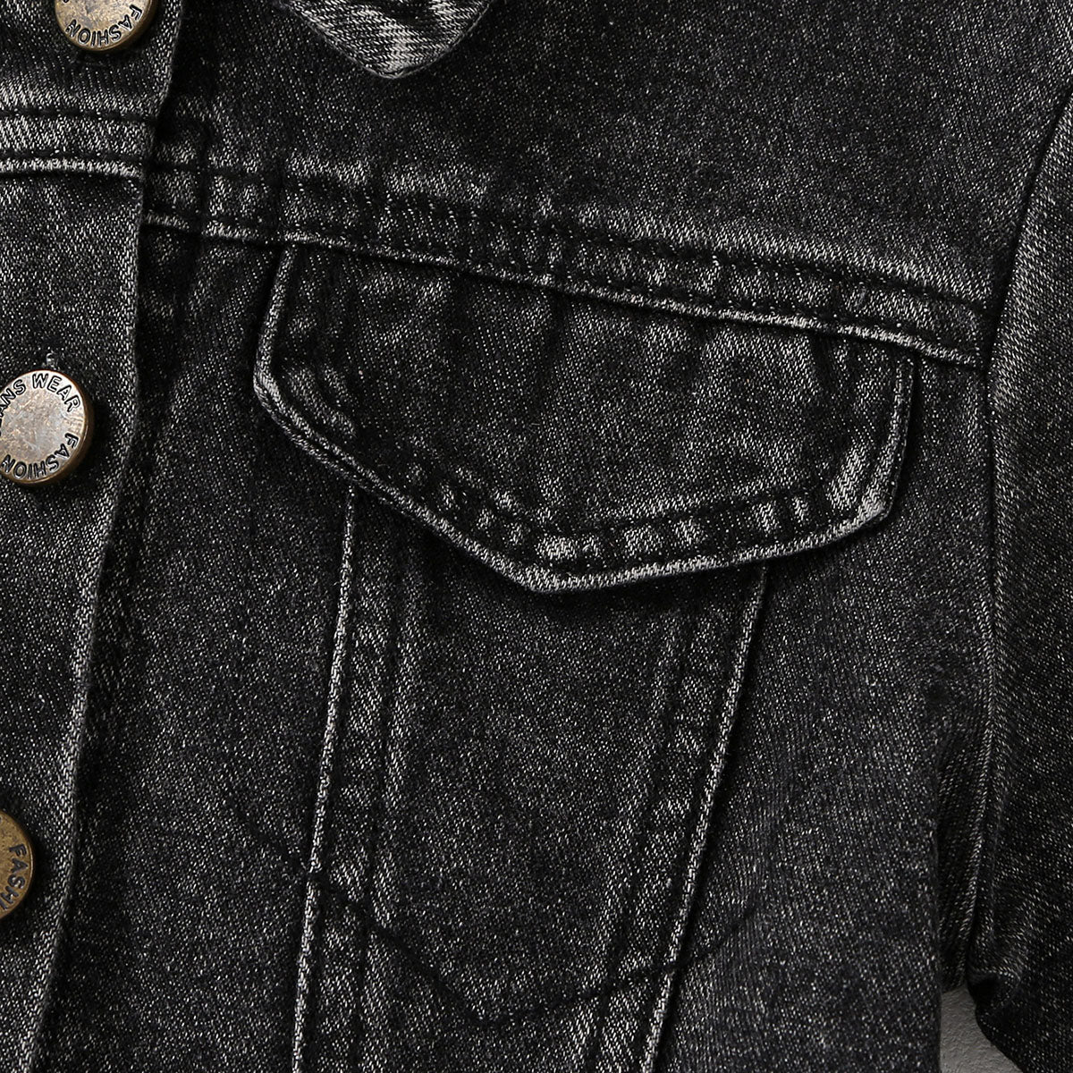 Boys Black Light Wash Denim Jacket Coats & Jackets