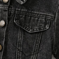 Boys Black Light Wash Denim Jacket Coats & Jackets